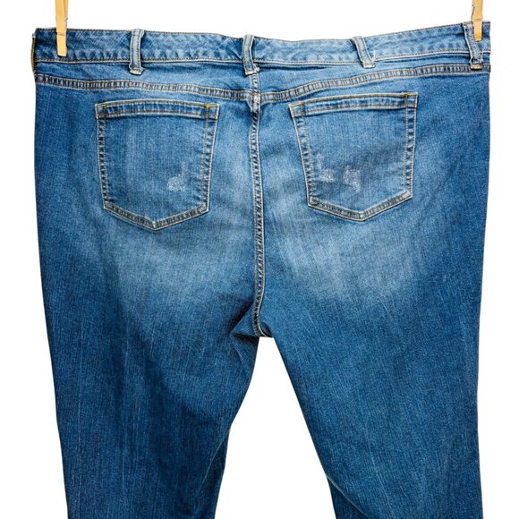 Torrid Womens Distressed Skinny Jeans Blue Stretch Denim Pants Plus Size 26 - Picture 7 of 13